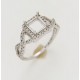 Certified Diamond Mount for Princess Cut Solitaire - LR1089G