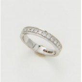 Designer Eternity Wedding Band With Certified Brilliant Round Cut Diamonds- LR1092W
