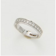 Designer Eternity Wedding Band With Certified Brilliant Round Cut Diamonds- LR1092W