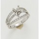 Certified Diamond Mount for Brilliant Round Cut Solitaire - LR1094W