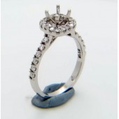 Certified Diamond Mount for Brilliant Round Cut Solitaire - LR1015G