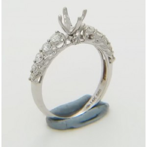 Certified Diamond Mount for Brilliant Round Cut Solitaire - LR1020G