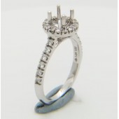 Certified Diamond Mount for Brilliant Round Cut Solitaire - LR1023G