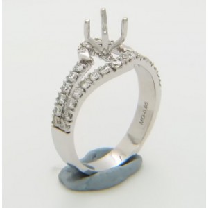Certified Diamond Mount for Brilliant Round Cut Solitaire - LR1025G