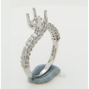 Certified Diamond Mount for Brilliant Round Cut Solitaire - LR1034G