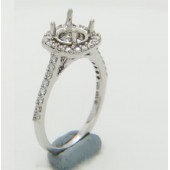 Certified Diamond Mount for Brilliant Round Cut Solitaire - LR1037G