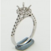 Certified Diamond Mount for Brilliant Round Cut Solitaire - LR1047G