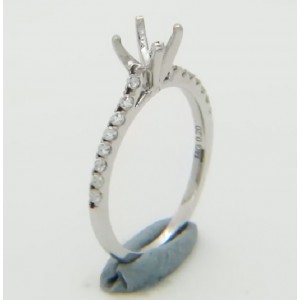 Certified Diamond Mount for Brilliant Round Cut Solitaire - LR1051G