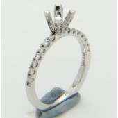 Certified Diamond Mount for Brilliant Round Cut Solitaire - LR1055G