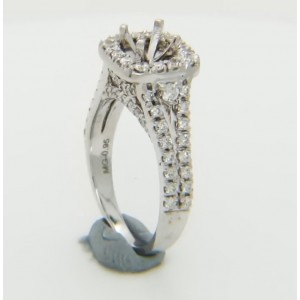 Certified Diamond Mount for Brilliant Round Cut Solitaire - LR1071G