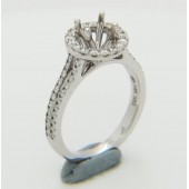 Certified Diamond Mount for Brilliant Round Cut Solitaire - LR1072G