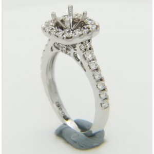 Certified Diamond Mount for Brilliant Round Cut Solitaire - LR1075G