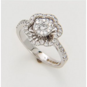 Certified Diamond Mount for Brilliant Round Cut Solitaire - LR1077W