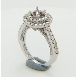 Certified Diamond Mount for Brilliant Round Cut Solitaire - LR1078G