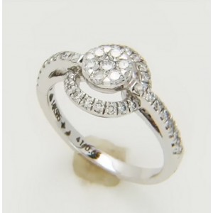 Certified Diamond Mount for Brilliant Round Cut Solitaire - LR1078W
